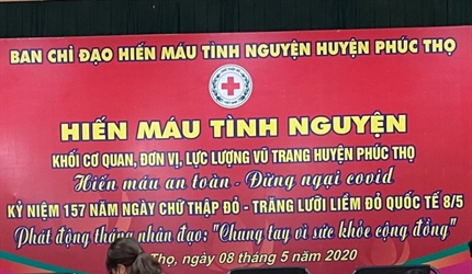 Viện KSND huyện Phúc Thọ hưởng ứng ngày hiến máu tình nguyện